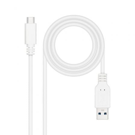 Cabo USB Nanocable 10.01.4001-L150 USB-C para USB-A 3.1 Gen2 10Gbps 1.5m Preto - Imagem 2