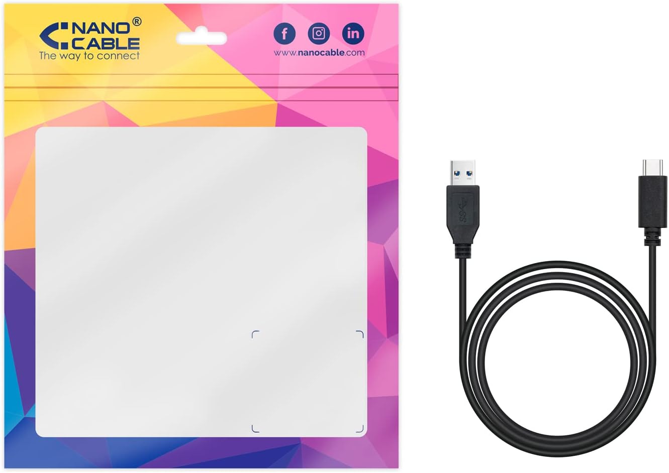 Cabo USB 3.1 Tipo-C Nanocable 10.01.4002/ USB Tipo-C Macho - USB Macho/ 2m/ Preto - Imagem 4
