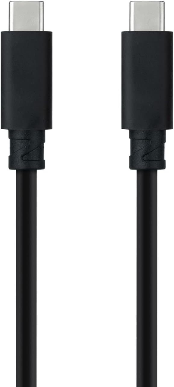 Cabo USB 3.1 Tipo-C Nanocable 10.01.4100/ USB Tipo-C Macho - USB Tipo-C Macho/ Até 100W/ 50cm/ Preto - Imagem 2