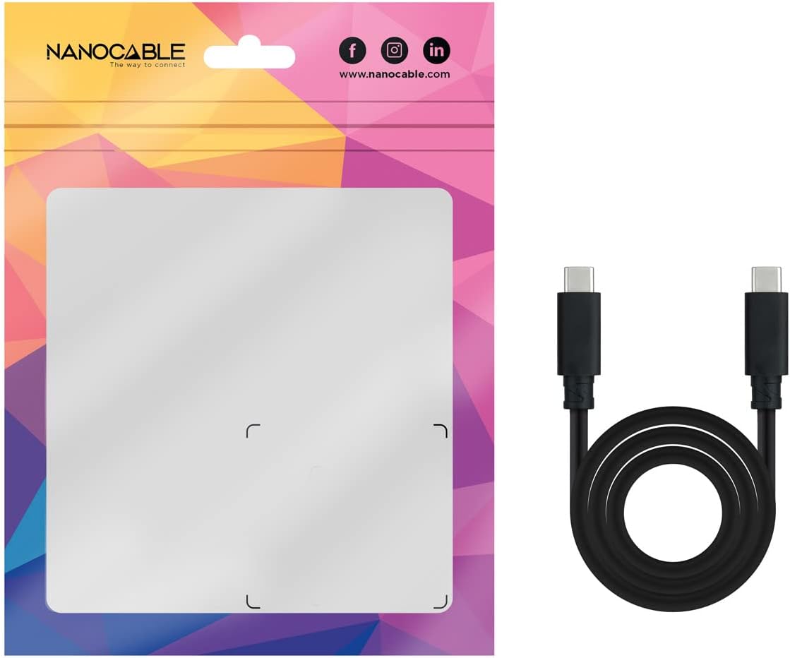 Cabo USB 3.1 Tipo-C Nanocable 10.01.4100/ USB Tipo-C Macho - USB Tipo-C Macho/ Até 100W/ 50cm/ Preto - Imagem 6
