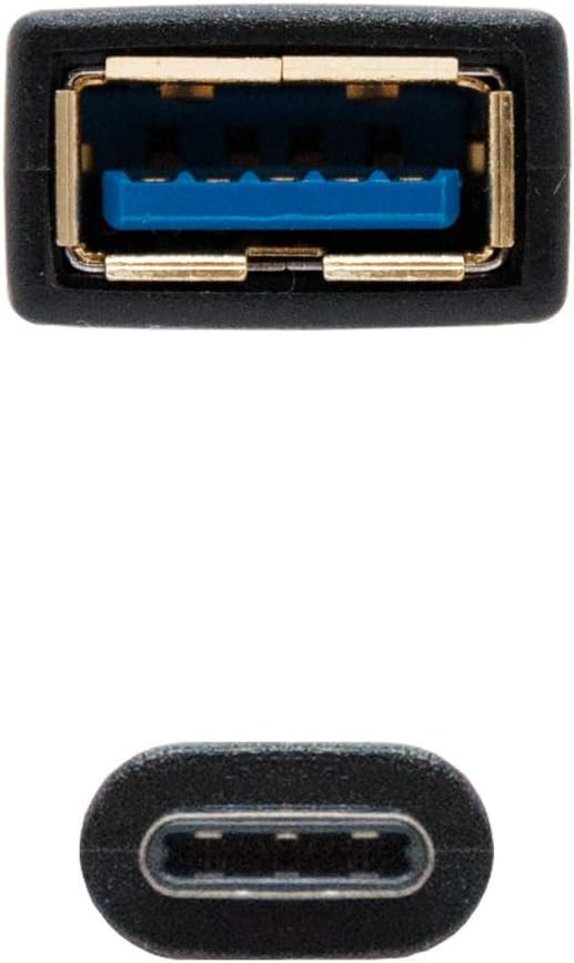 Cabo USB 3.1 Nanocable 10.01.4201/ USB Tipo-C Macho - USB Fêmea/ 15cm/ Preto - Imagem 3