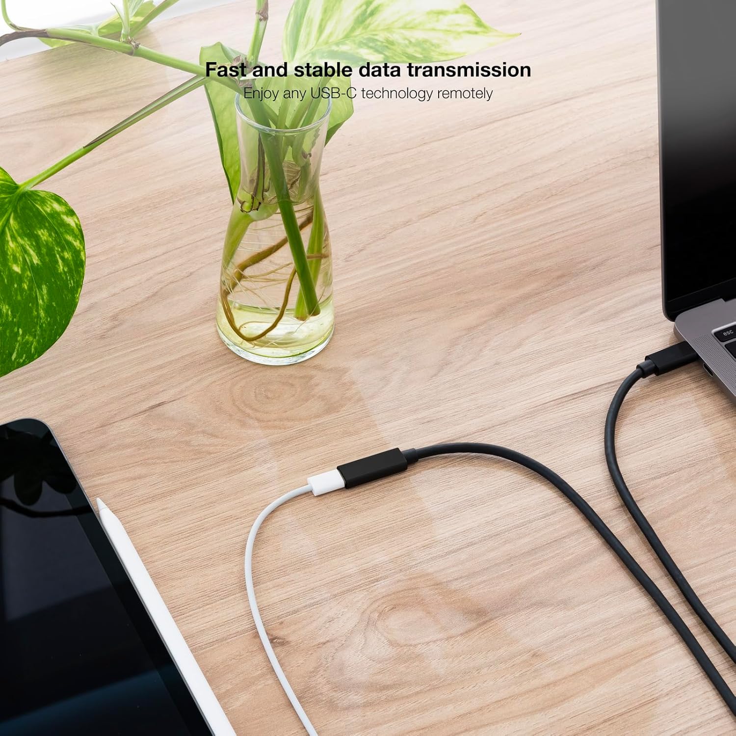 Cabo Extensor USB Tipo-C 3.2 Nanocable 10.01.4501/ USB Tipo-C Macho - USB Tipo-C Fêmea/ 1m/ Preto - Imagem 6