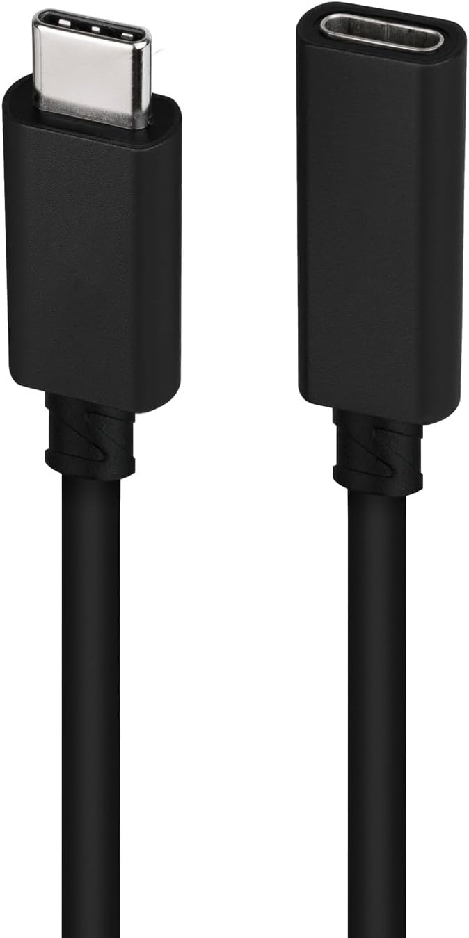 Cabo Extensor USB Tipo-C 3.2 Nanocable 10.01.4502/ USB Tipo-C Macho - USB Tipo-C Fêmea/ 2m/ Preto - Imagem 3