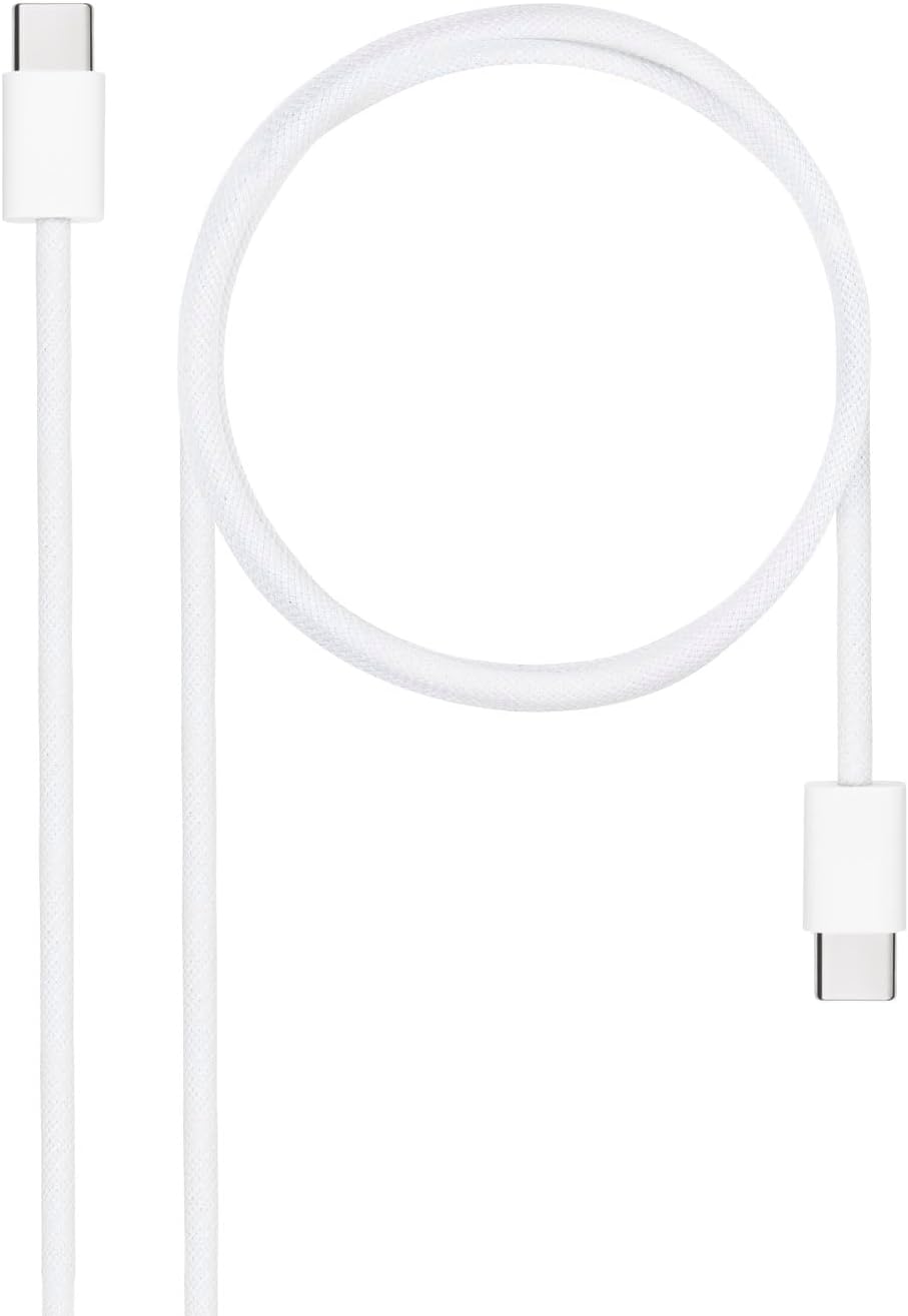 Cabo USB 2.0 Tipo-C Nanocable 10.01.6002-CO/ USB Tipo-C Macho - USB Tipo-C Macho/ Até 60W/ 480Mbps/ 2m/ Branco