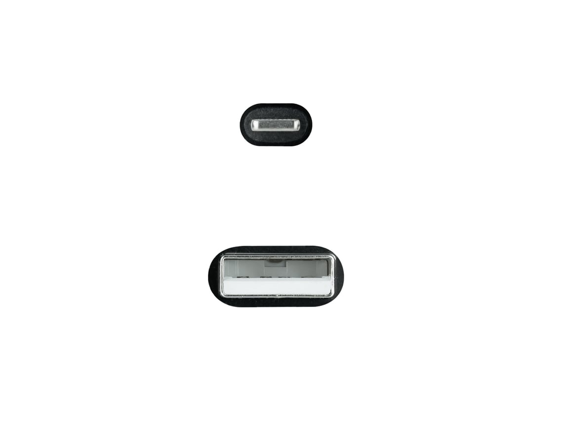 Cable USB 2.0 Lightning Nanocable 10.10.0401-COBK/ USB Macho - Lightning Macho/ 1m/ Preto - Imagem 3