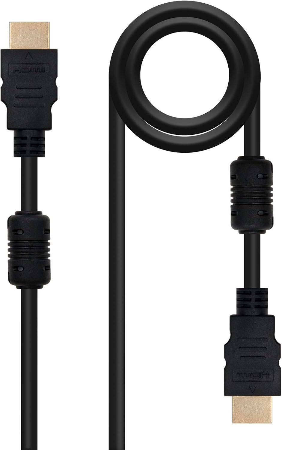 Cabo HDMI 1.4 Nanocable 10.15.1802/ HDMI Macho - HDMI Macho/ 1.8m/ Preto - Imagem 1