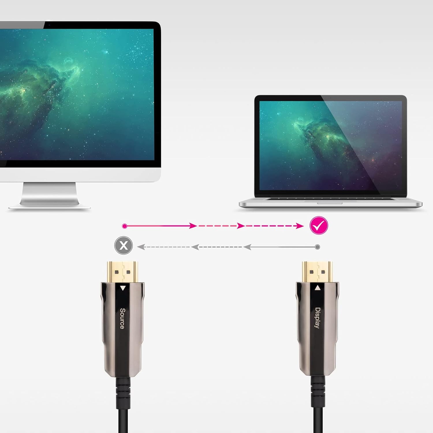 Cabo HDMI 2.0 AOC 4K Nanocable 10.15.2020/ HDMI Macho - HDMI Macho/ 20m/ Preto - Imagem 4