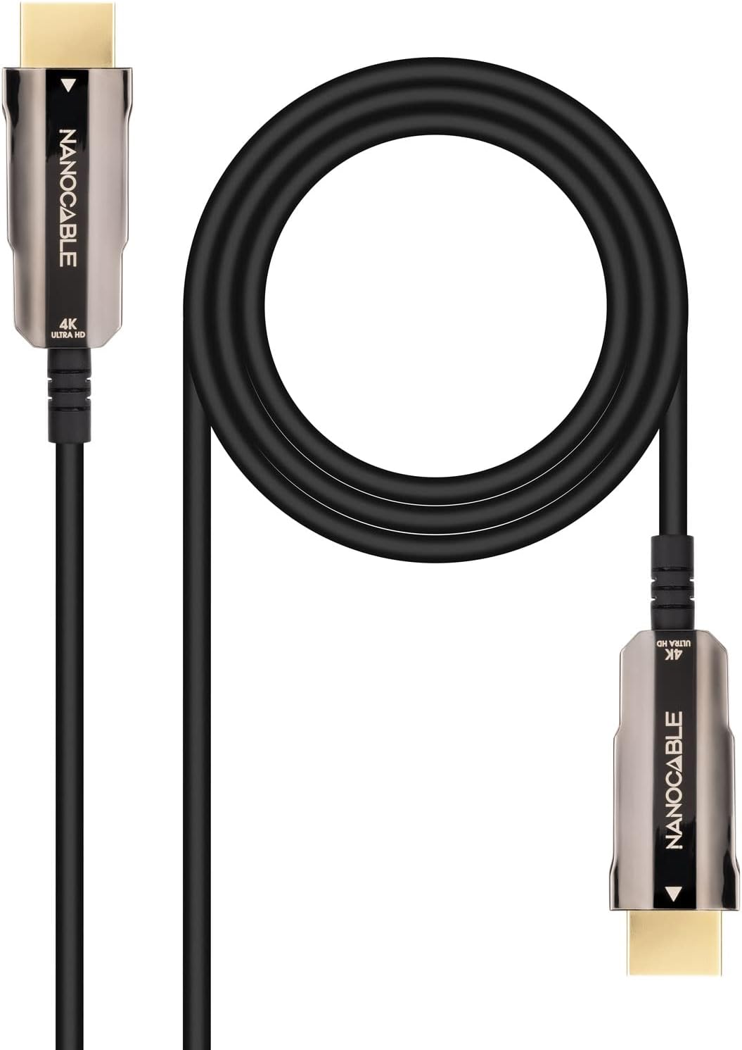 Cabo HDMI 2.0 AOC 4K Nanocable 10.15.2020/ HDMI Macho - HDMI Macho/ 20m/ Preto