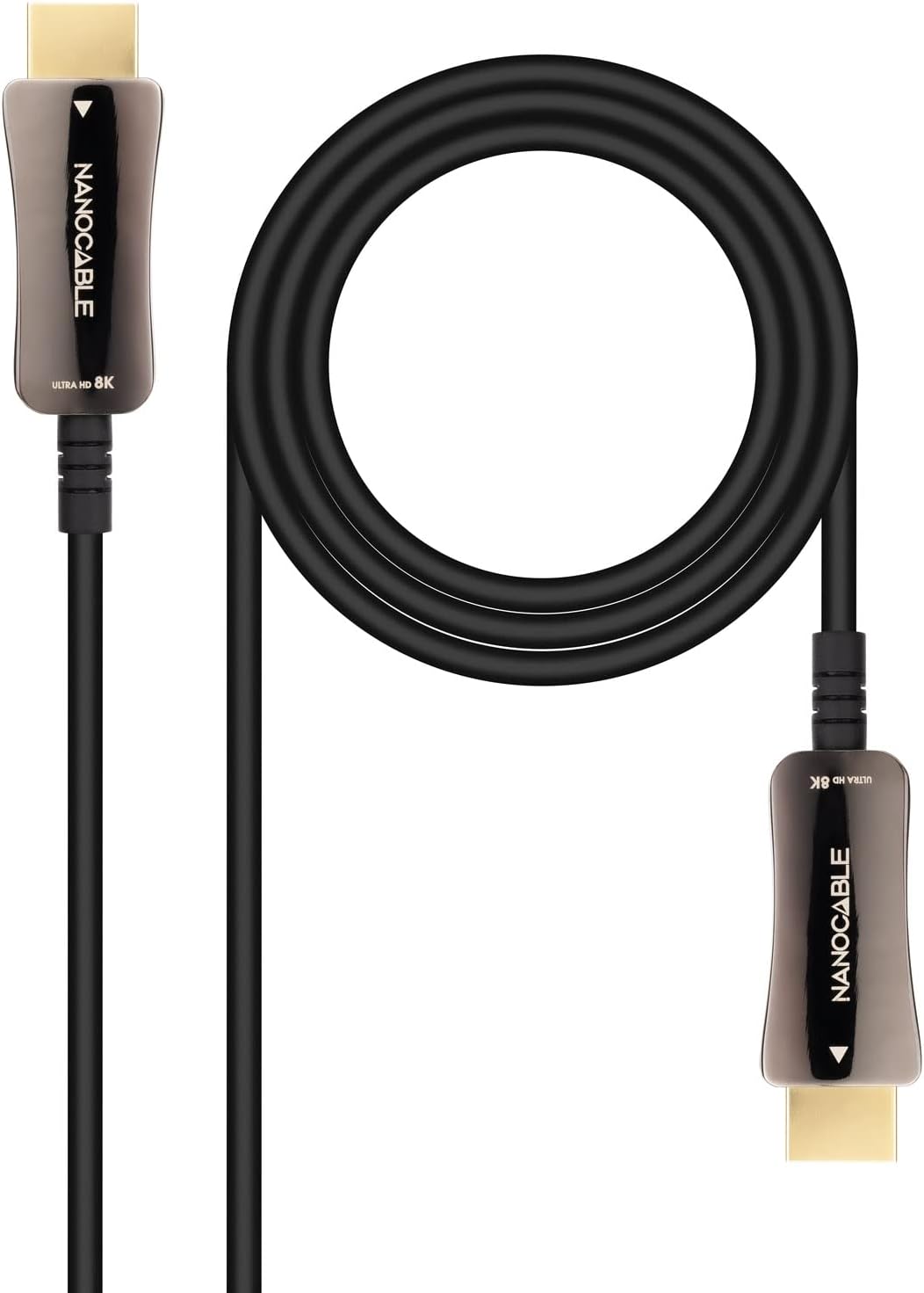 Tinteiro HDMI 2.1 AOC 8K Nanocable 10.15.2110/ HDMI Macho - HDMI Macho/ 10m/ Preto