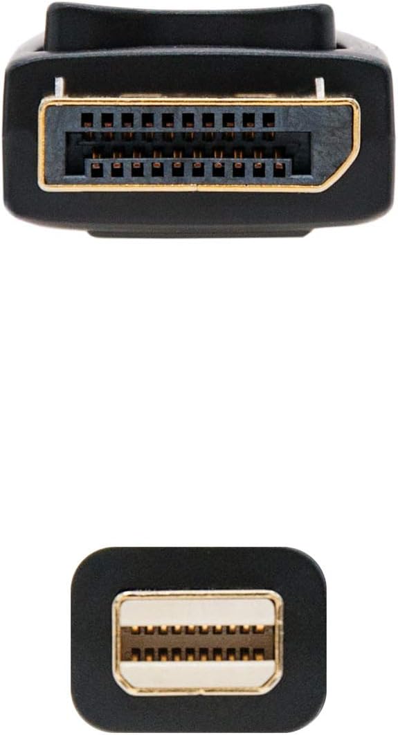 Cabo Mini DisplayPort Nanocable 10.15.2402/ Mini DisplayPort Macho - DisplayPort Macho/ 2m/ Preto - Imagem 3