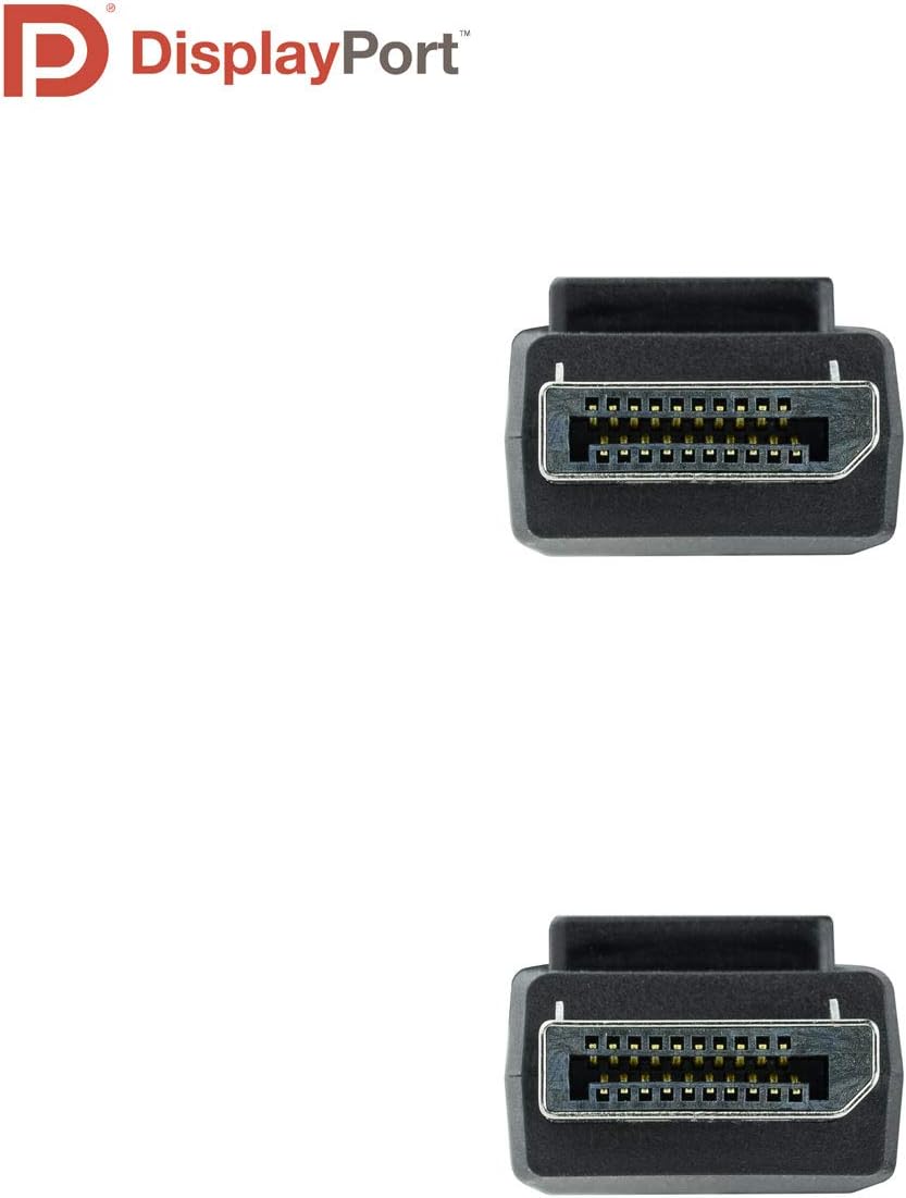 Cabo DisplayPort 1.4 8K Nanocable 10.15.2502/ DisplayPort Macho - DisplayPort Macho/ 2m/ Certificado/ Preto - Imagem 3