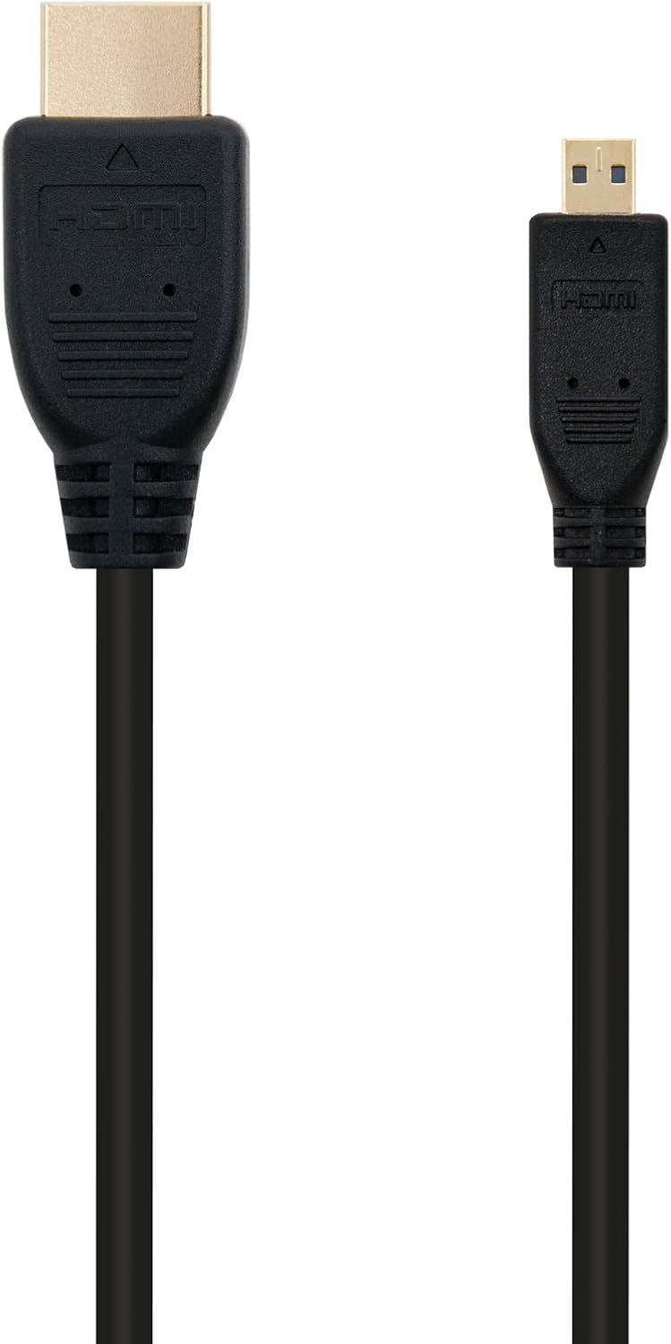 Cabo Micro HDMI Nanocable 10.15.3502/ HDMI Macho - Micro HDMI Macho/ 1.8m/ Preto - Imagem 2