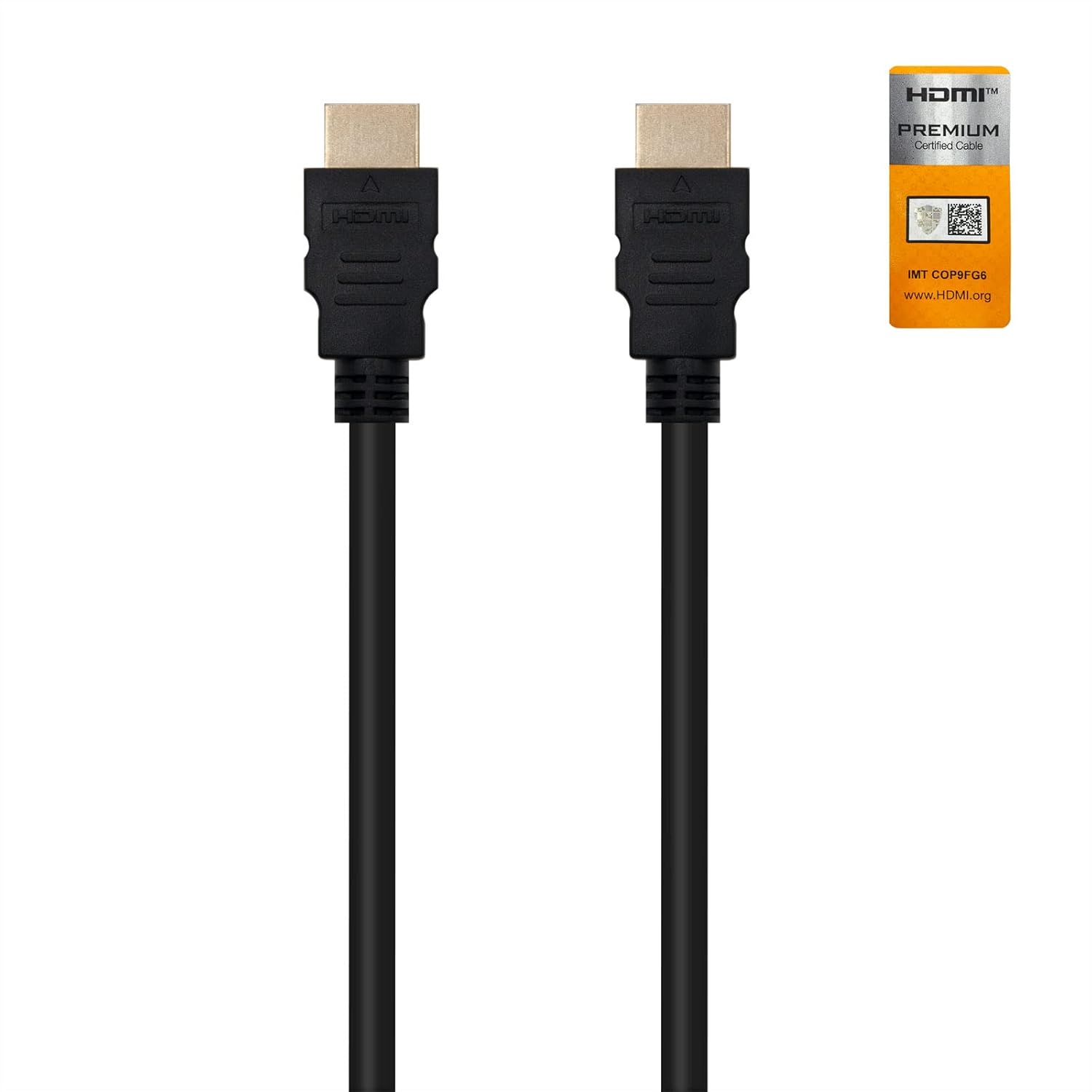 Cabo HDMI 2.0 4K Nanocable 10.15.3600/ HDMI Macho - HDMI Macho/ 50cm/ Certificado/ Preto - Imagem 2