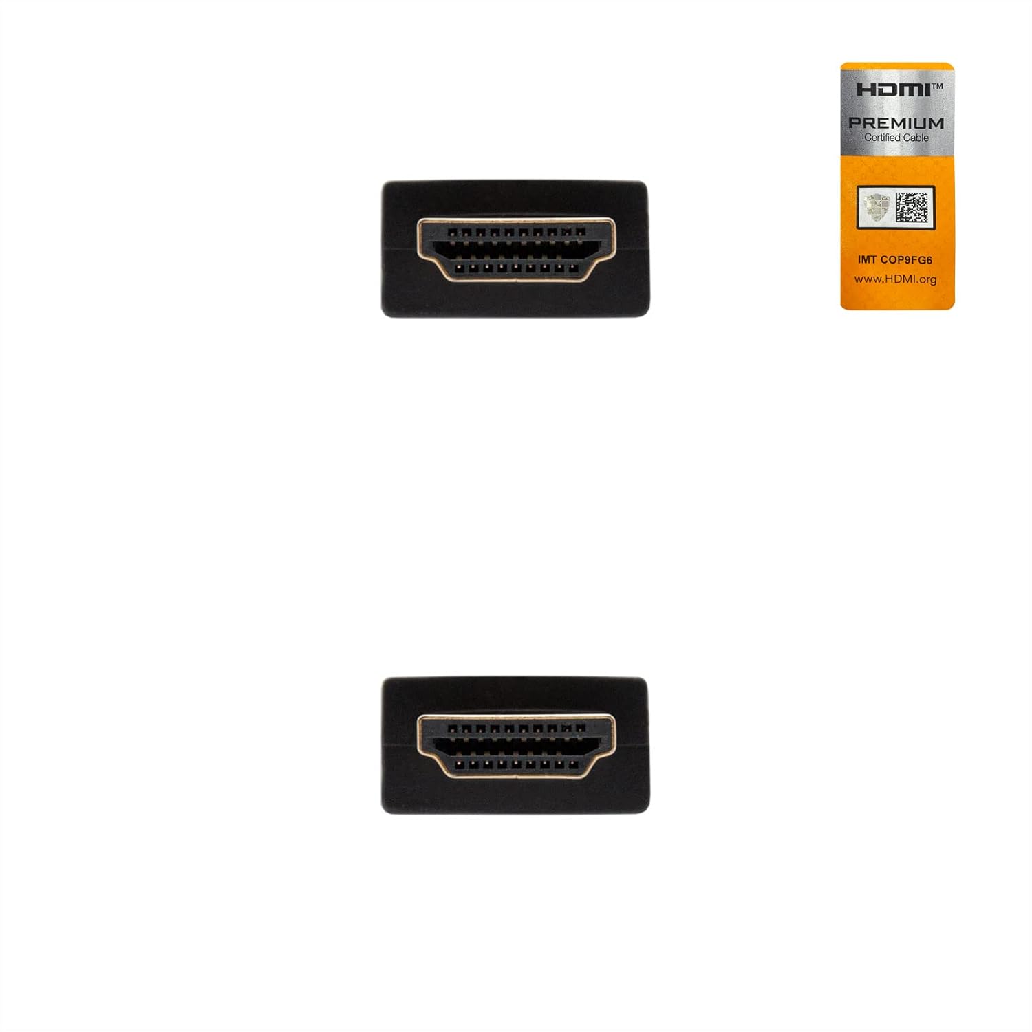 Cabo HDMI 2.0 4K Nanocable 10.15.3600/ HDMI Macho - HDMI Macho/ 50cm/ Certificado/ Preto - Imagem 3