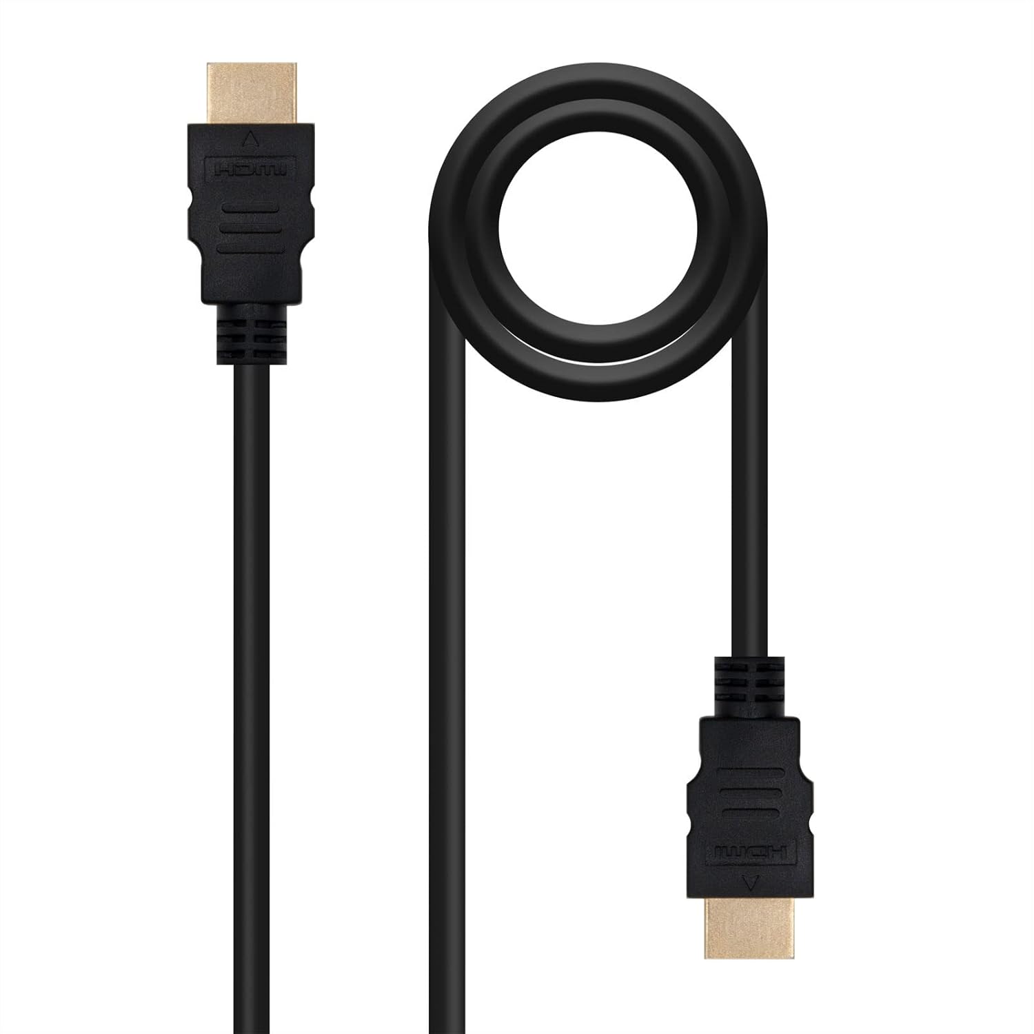 Cabo HDMI 2.0 4K Nanocable 10.15.3601/ HDMI Macho - HDMI Macho/ 1m/ Certificado/ Preto