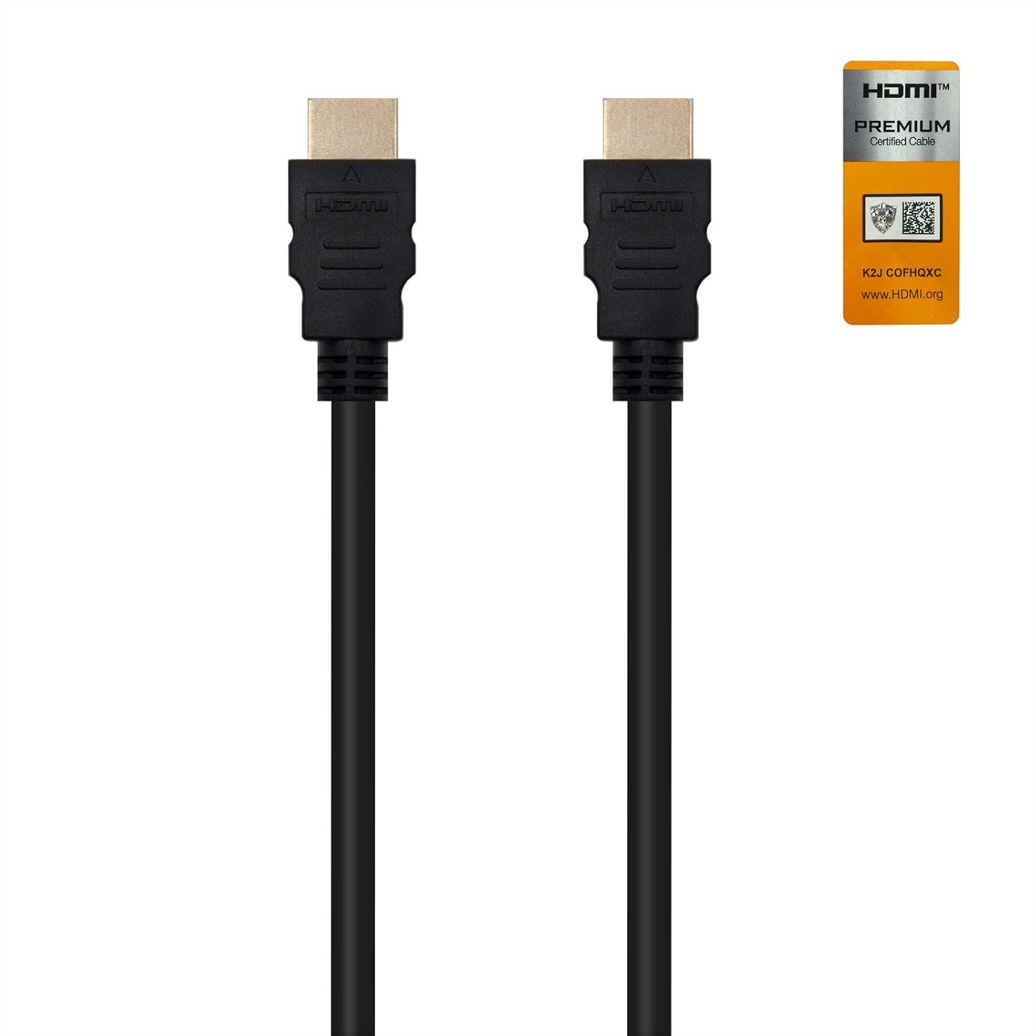 Cabo HDMI 2.0 4K Nanocable 10.15.3601/ HDMI Macho - HDMI Macho/ 1m/ Certificado/ Preto - Imagem 2