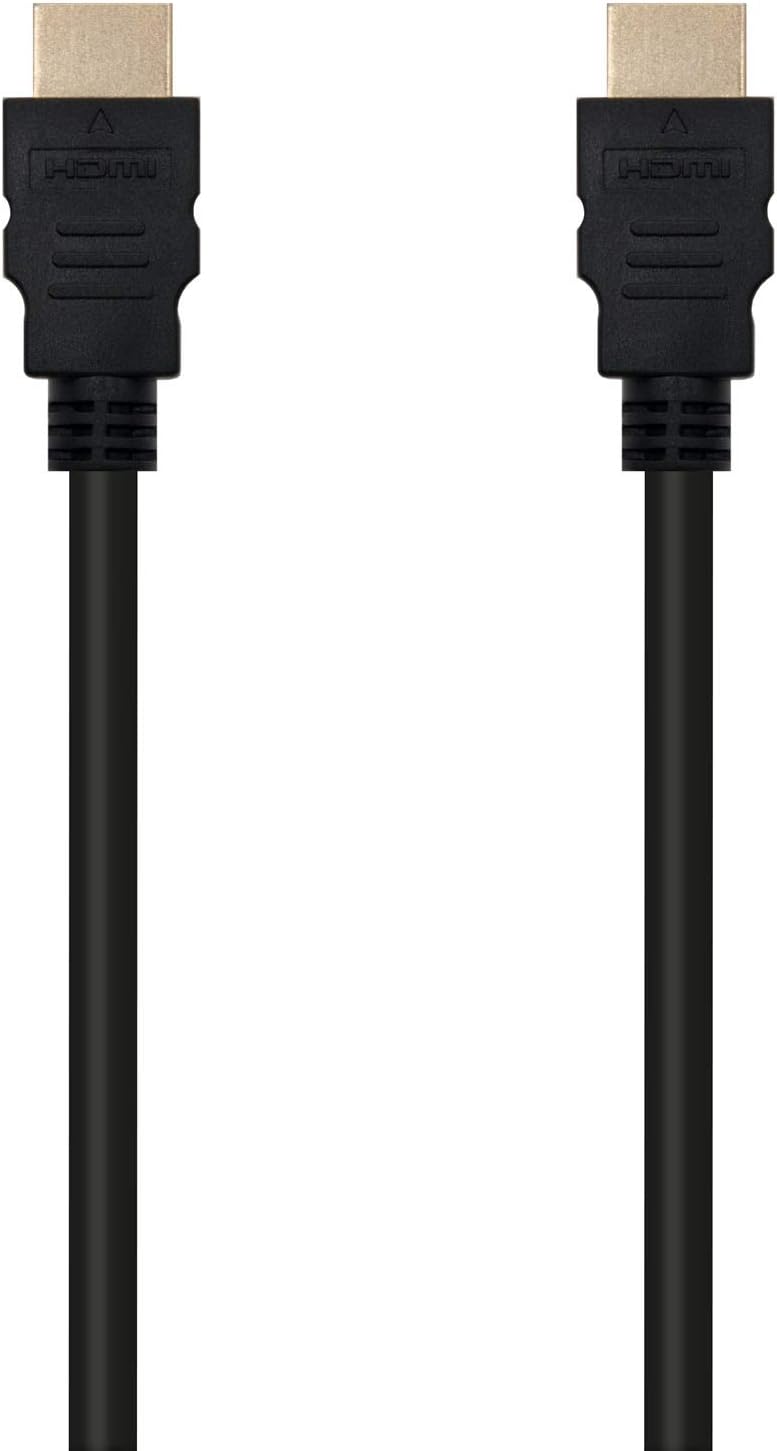 Cabo HDMI 2.0 4K Nanocable 10.15.3602/ HDMI Macho - HDMI Macho/ 2m/ Certificado/ Preto - Imagem 2