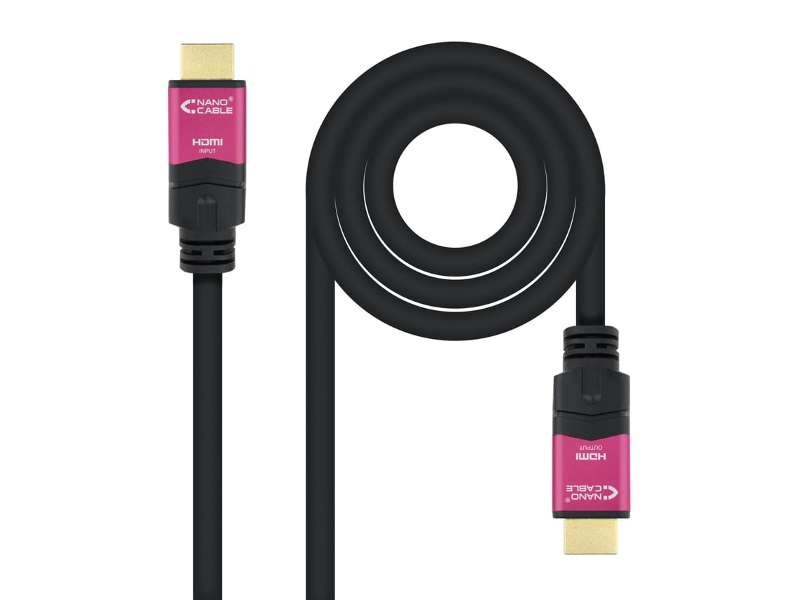 Cabo HDMI 2.0 4K Nanocable 10.15.3715/ HDMI Macho - HDMI Macho/ 15m/ Preto