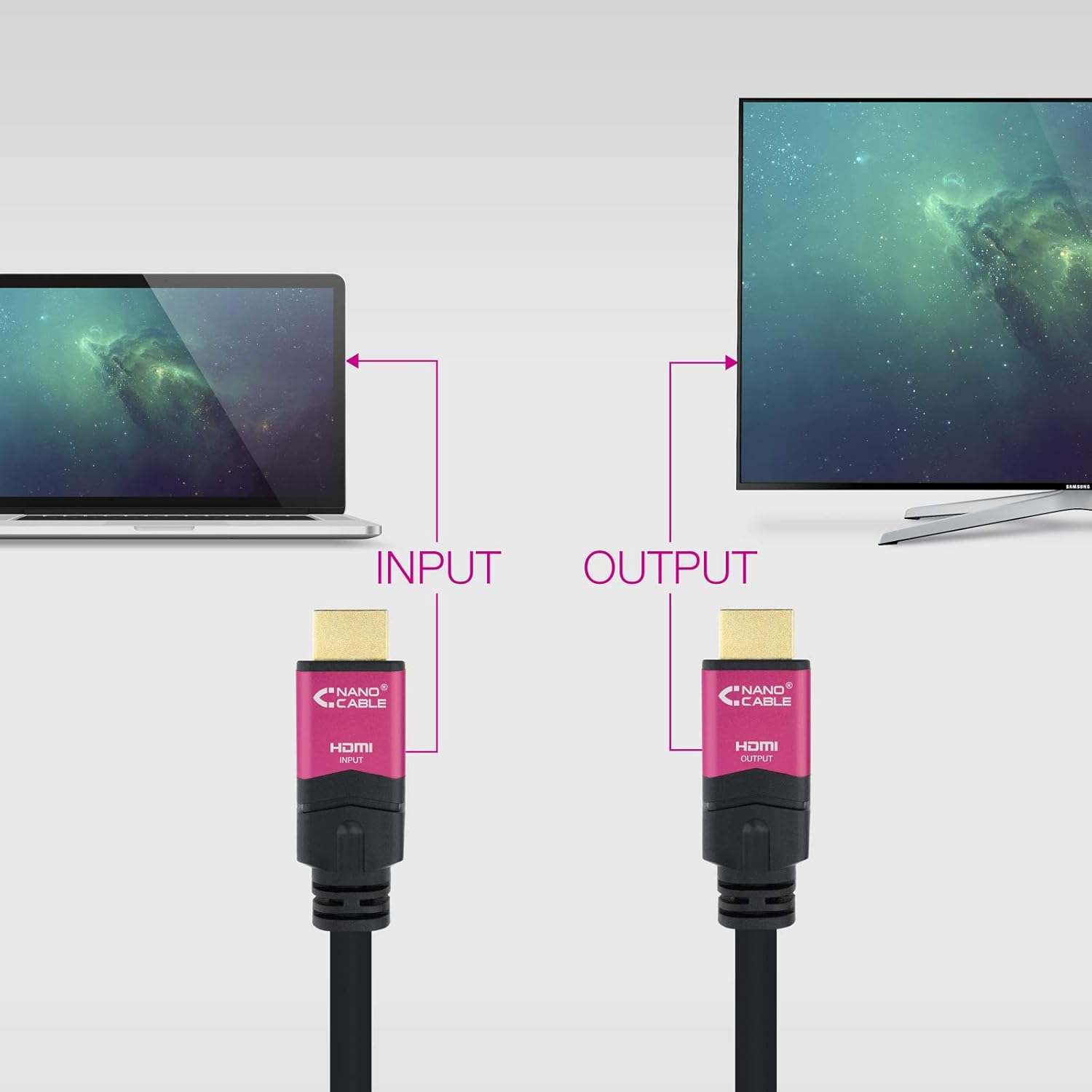 Cabo HDMI 2.0 4K Nanocable 10.15.3725/ HDMI Macho - HDMI Macho/ 25m/ Preto - Imagem 5