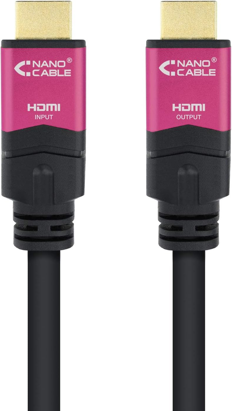 Cabo HDMI 2.0 4K Nanocable 10.15.3725/ HDMI Macho - HDMI Macho/ 25m/ Preto - Imagem 2