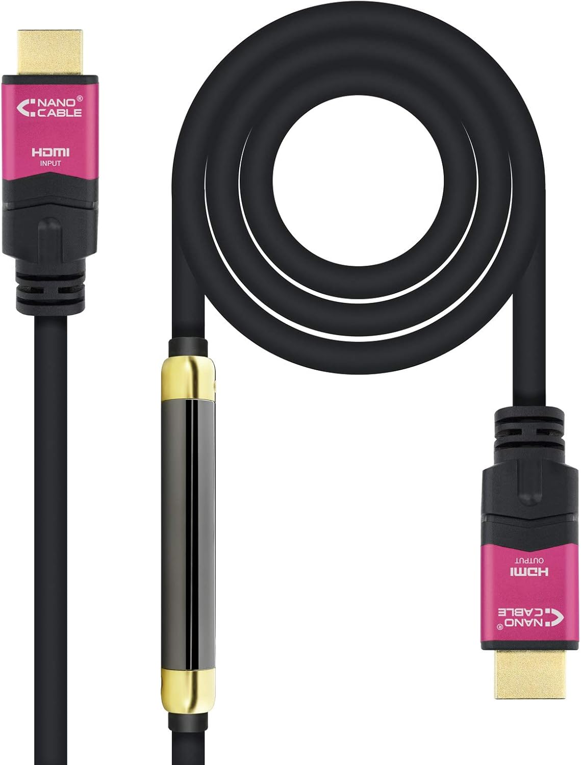 Cabo HDMI 2.0 4K Nanocable 10.15.3725/ HDMI Macho - HDMI Macho/ 25m/ Preto