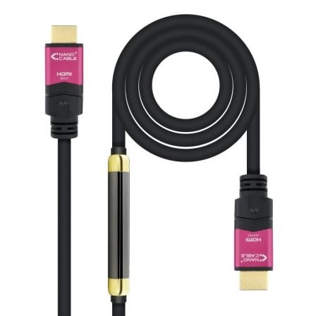 Cabo HDMI 2.0 Nanocable 4K@60Hz 18Gbps com Repetidor 30m Preto