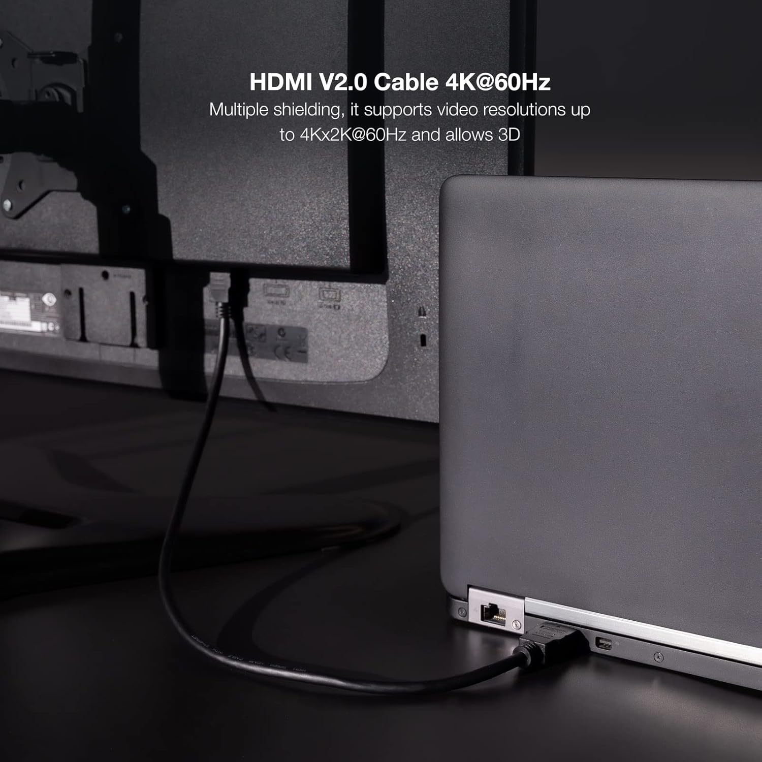 Cable HDMI 2.0 4K Nanocable 10.15.3805/ HDMI Macho - HDMI Macho/ 5m/ Preto - Imagem 5