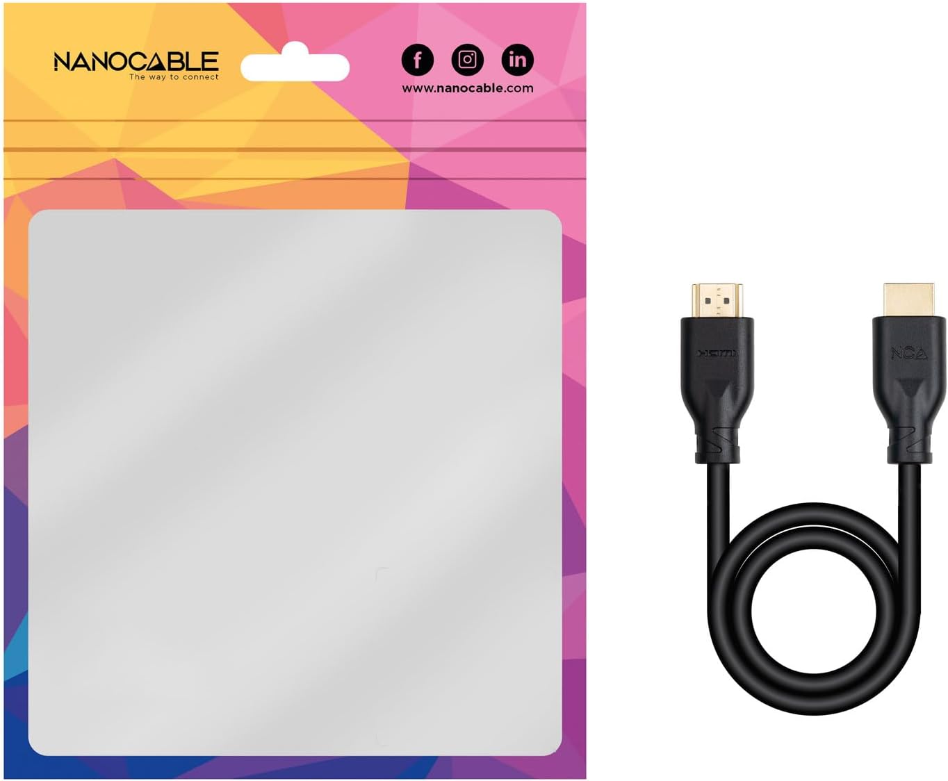 Cabo HDMI 2.0 4K CCS Nanocable 10.15.3910/ HDMI Macho - HDMI Macho/ 10m/ Preto - Imagem 6