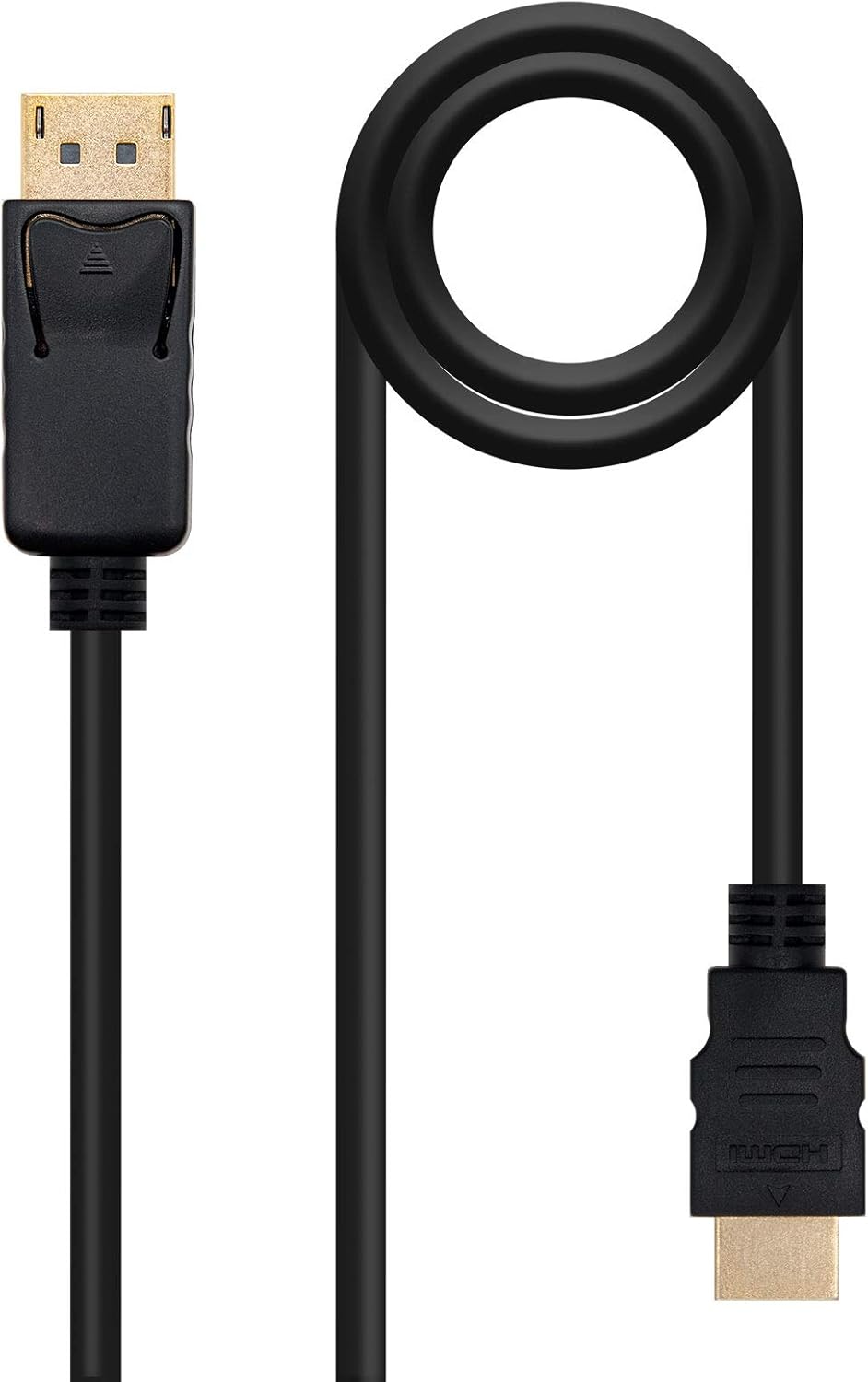 Cabo DisplayPort Nanocable 10.15.4302/ DisplayPort Macho - HDMI Macho/ 2m/ Preto