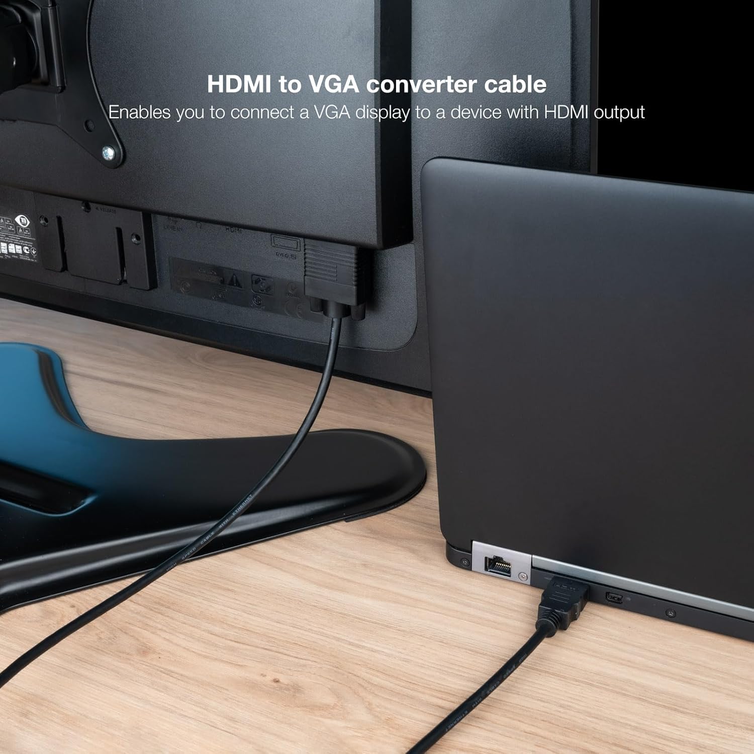 Cabo Conversor Nanocable 10.15.4348/ HDMI Macho - VGA Macho/ 1.8m/ Preto - Imagem 5
