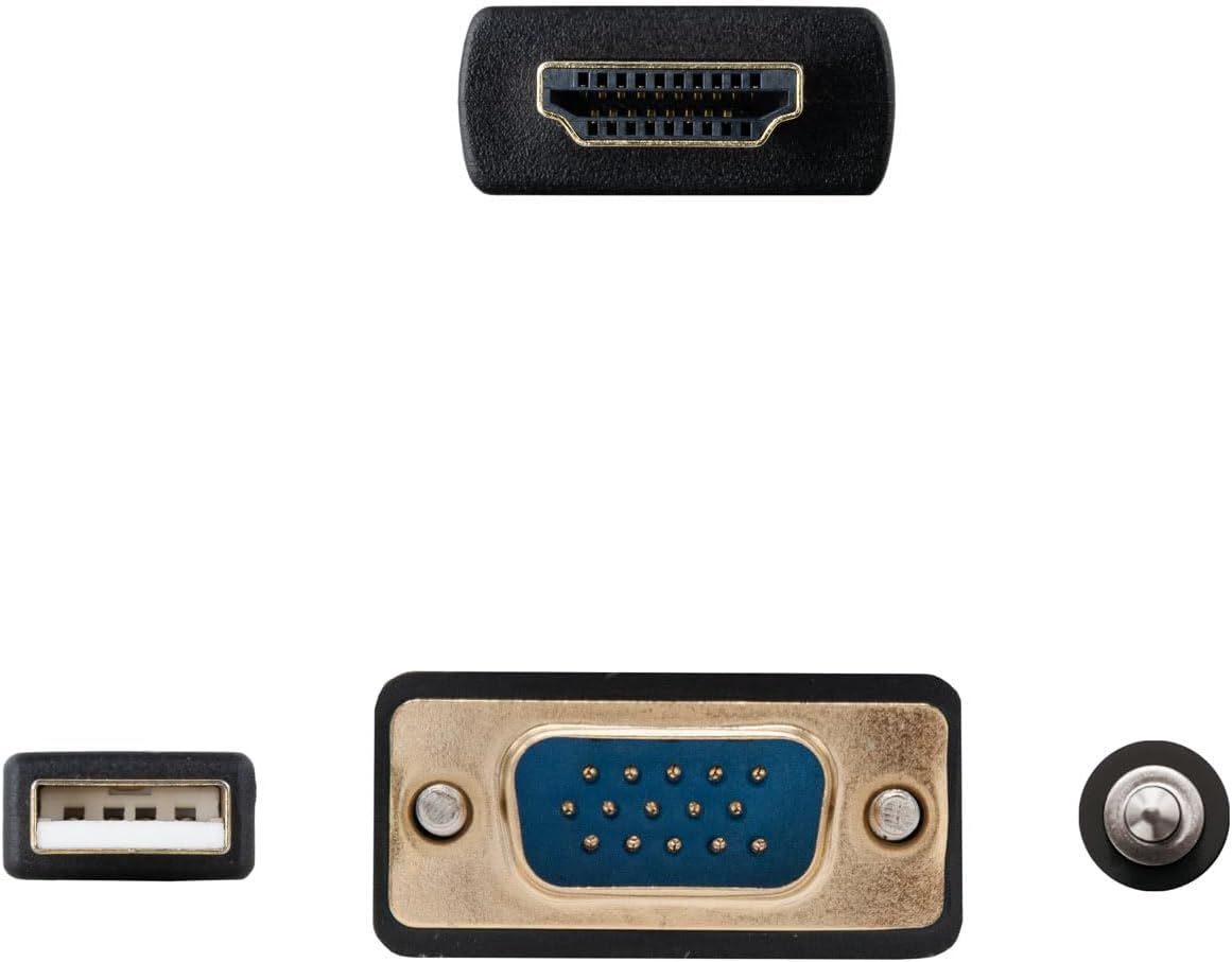 Cabo Conversor Nanocable 10.15.4350/ HDMI Macho - VGA Macho - Jack 3.5 Macho - USB Macho/ 1.8m/ Preto - Imagem 3