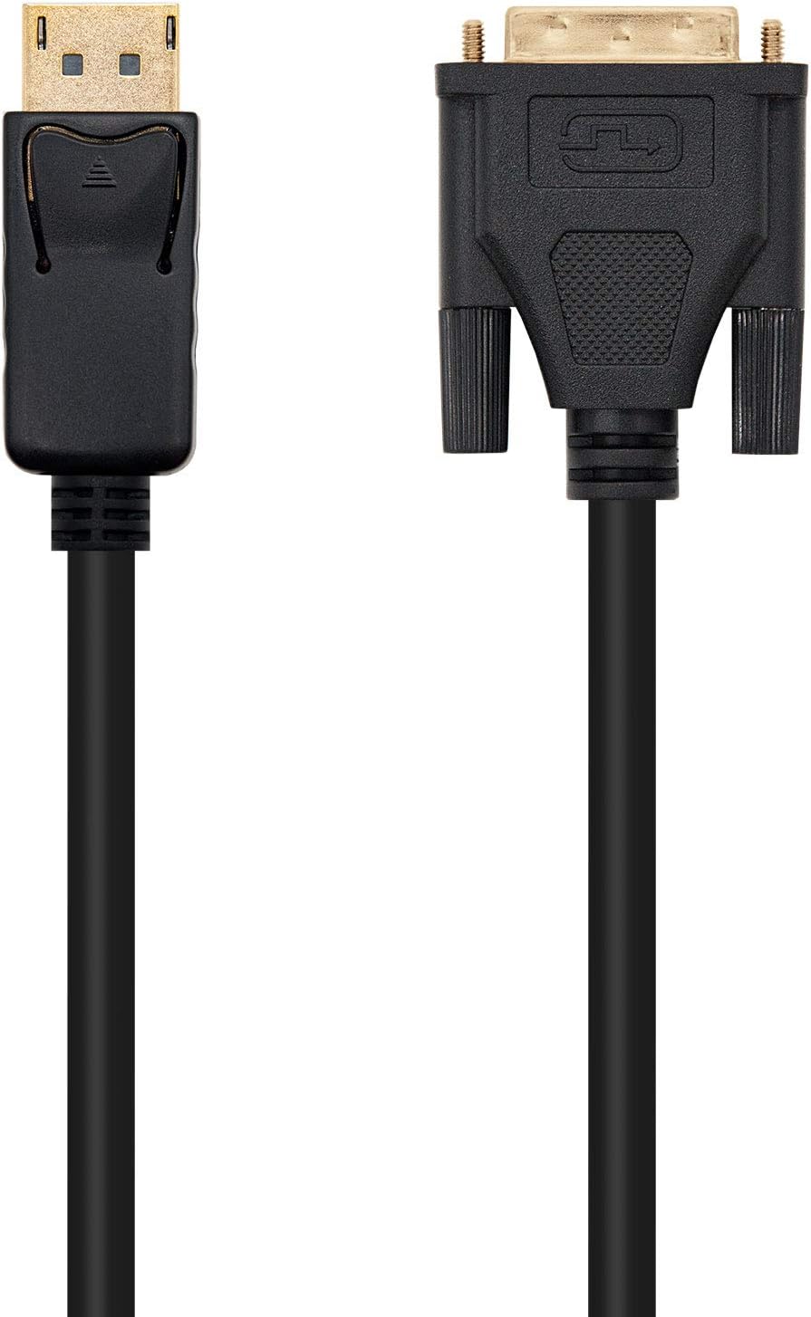 Cabo Conversor Nanocable 10.15.4502/ DisplayPort Macho - DVI Macho/ 2m/ Preto - Imagem 2