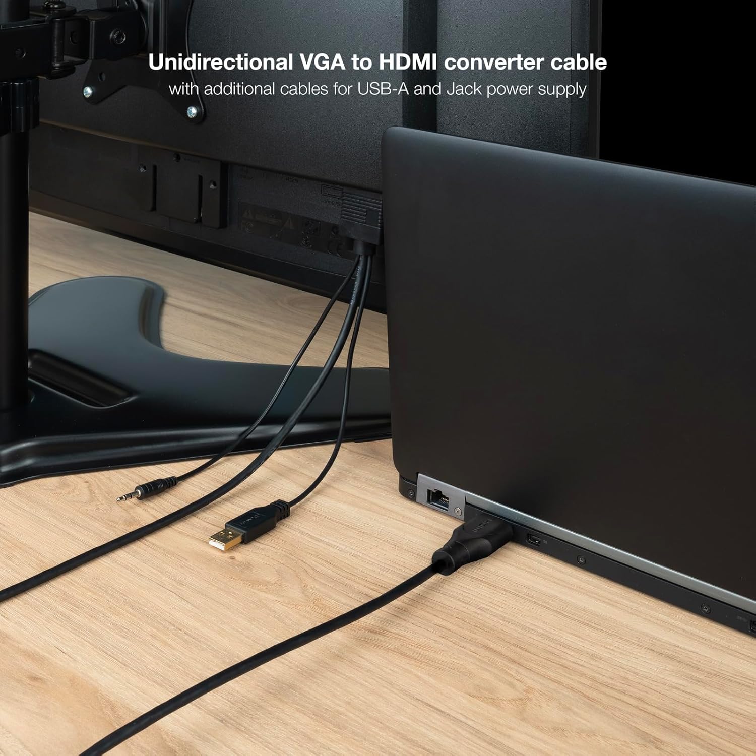 Cabo Conversor Nanocable 10.15.4612/ HDMI Macho - VGA Macho/ Jack 3.5 Macho/ USB Macho/ 1.8m/ Preto - Imagem 5