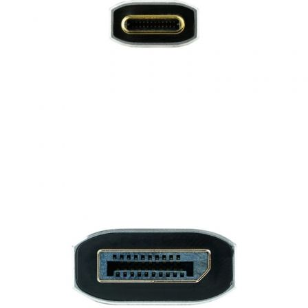 Cabo Conversor Nanocable 10.15.5022/ USB Tipo-C Macho - Displayport Macho/ 2m/ Preto - Imagem 3