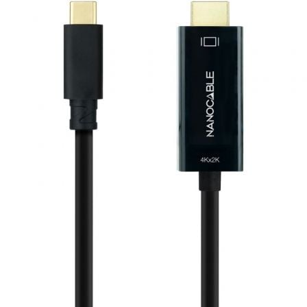 Cabo Conversor Nanocable 10.15.5135/ USB Tipo-C Macho - HDMI Macho/ 5m/ Preto - Imagem 2