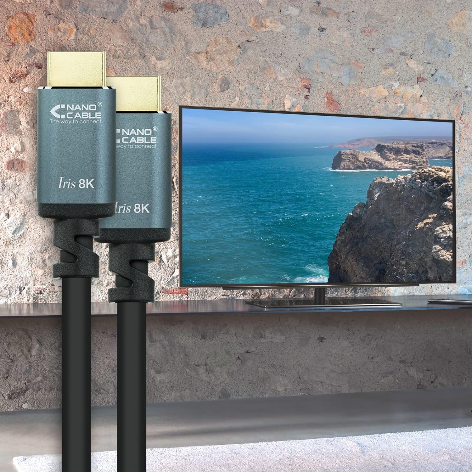 Cabo HDMI 2.1 IRIS 8K Nanocable 10.15.8010/ HDMI Macho - HDMI Macho/ 10m/ Preto - Imagem 5
