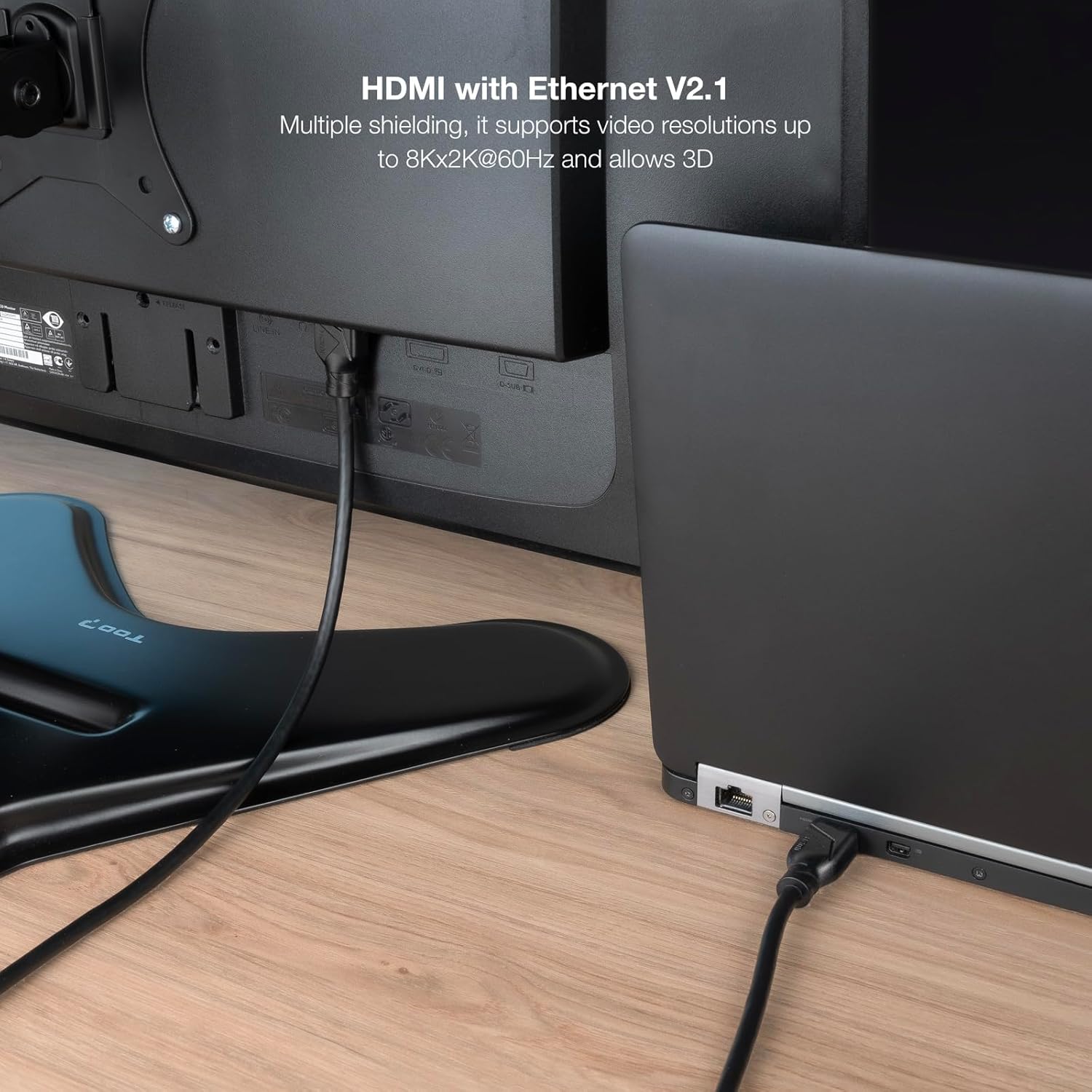 Cabo HDMI 2.1 8K Nanocable 10.15.8301/ HDMI Macho - HDMI Macho/ 1m/ Preto - Imagem 6