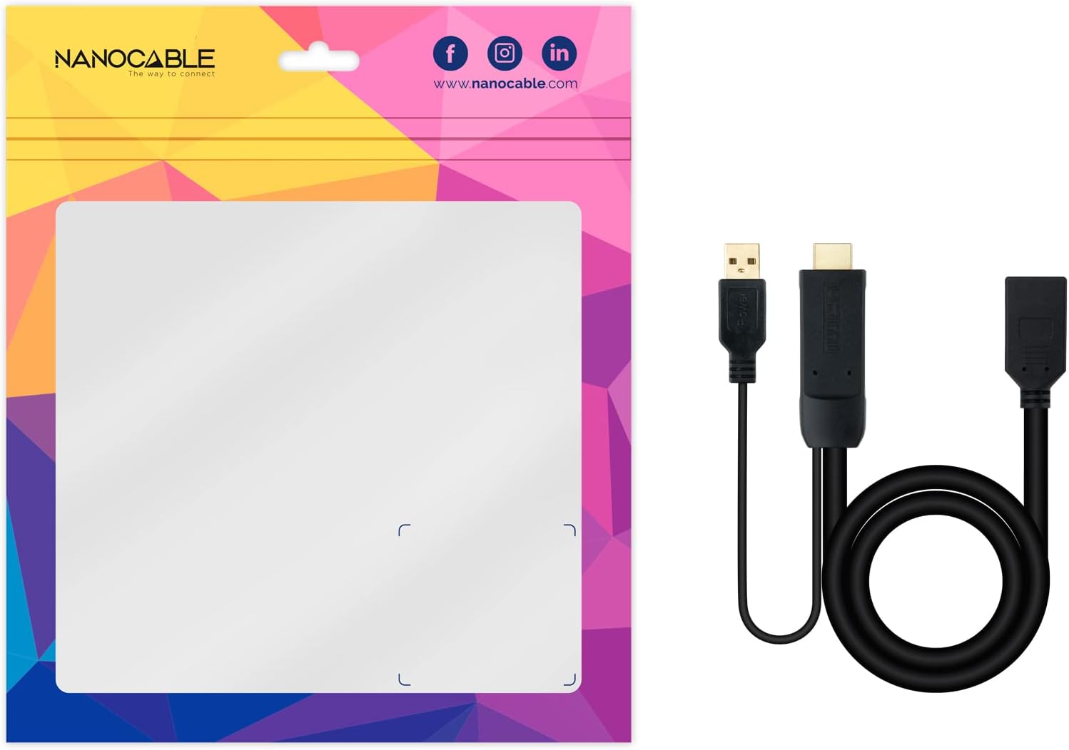 Cabo Conversor Nanocable 10.16.0205/ HDMI Macho - DisplayPort Fêmea/ 20cm/ Preto - Imagem 7