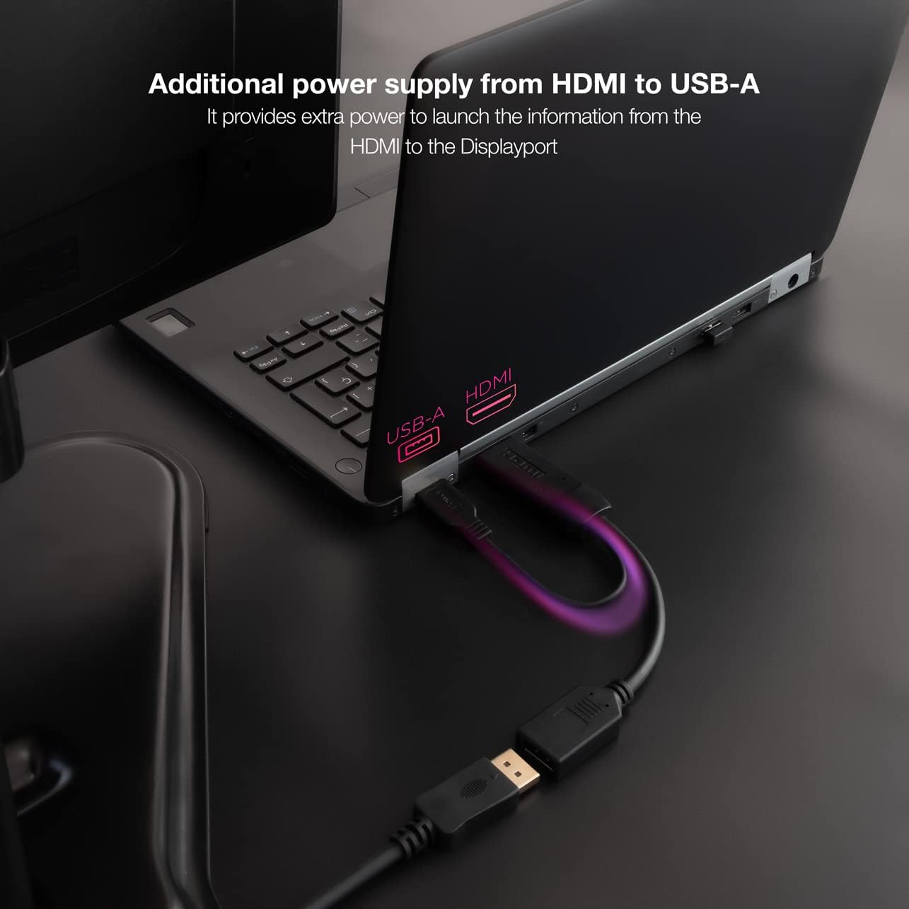 Cabo Conversor Nanocable 10.16.0205/ HDMI Macho - DisplayPort Fêmea/ 20cm/ Preto - Imagem 6