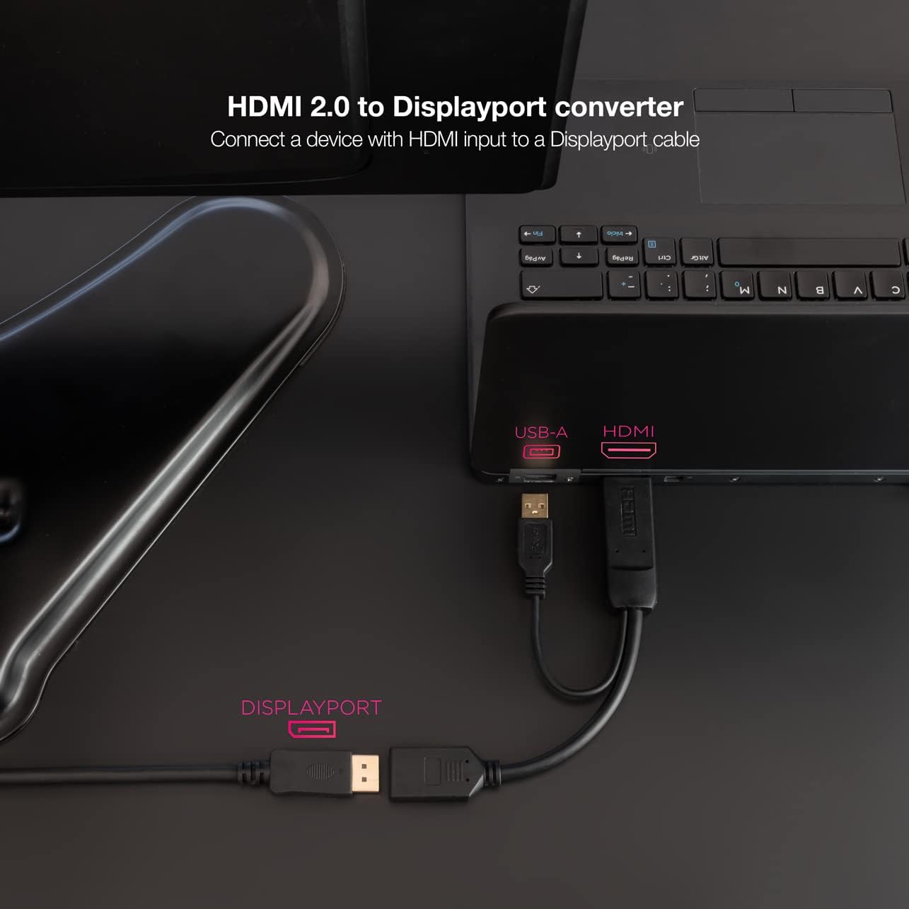 Cabo Conversor Nanocable 10.16.0205/ HDMI Macho - DisplayPort Fêmea/ 20cm/ Preto - Imagem 5