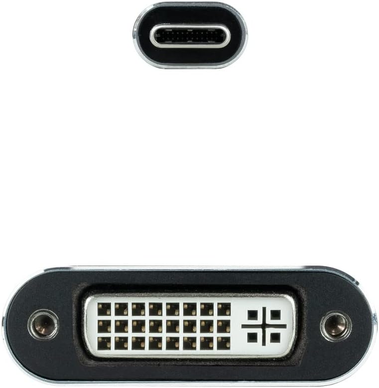 Cabo Conversor Nanocable USB-C para DVI (24+1) 1920x1200 15cm Alumínio Cinzento - Imagem 3