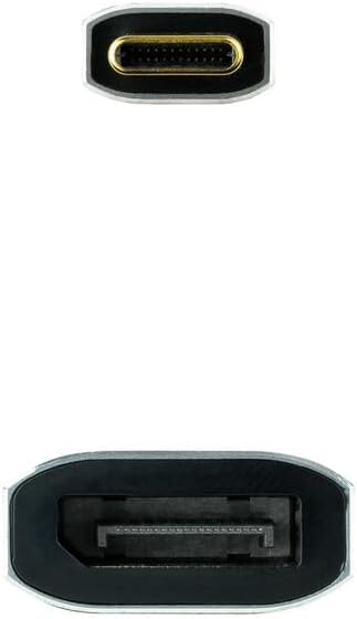 Cabo Conversor Nanocable 10.16.4104-G/ USB Tipo-C Macho - DisplayPort Fêmea/ 15cm/ Cinzento - Imagem 2