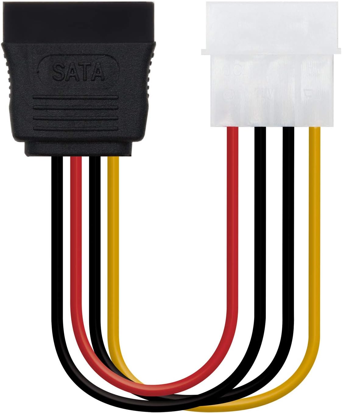 Cabo de Alimentação SATA Nanocable 10.19.0205-OEM/ Molex Macho - SATA Fêmea/ 16cm
