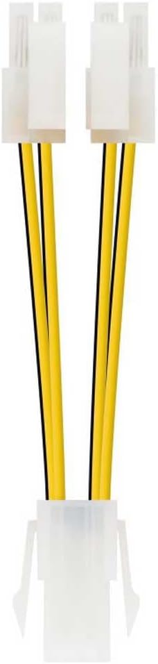 Cabo de Alimentação Microprocessador Nanocable 10.19.1401/ Molex -4+4 PIN Macho - Molex 4 PIN Fêmea/ 15cm - Imagem 2