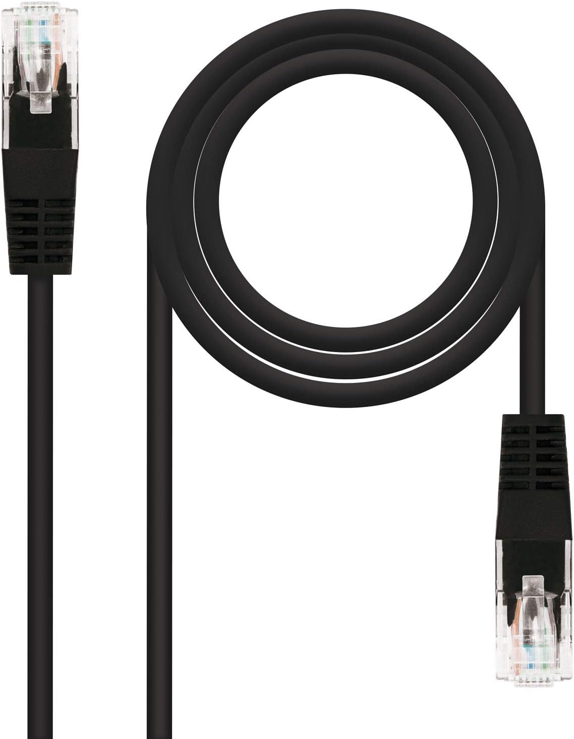 Cabo de Rede RJ45 UTP Nanocable 10.20.0400-BK Cat.6/ 50cm/ Preto
