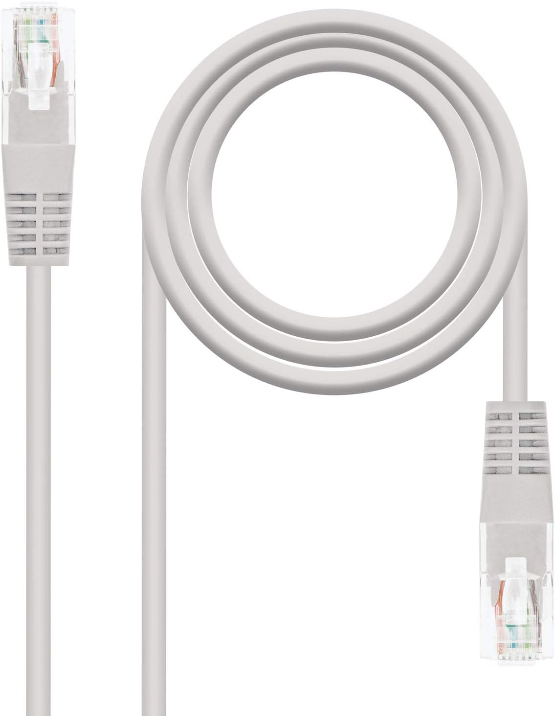 Cabo de Rede RJ45 UTP Nanocable 10.20.0400-L30 Cat.6/ 30cm/ Cinzento