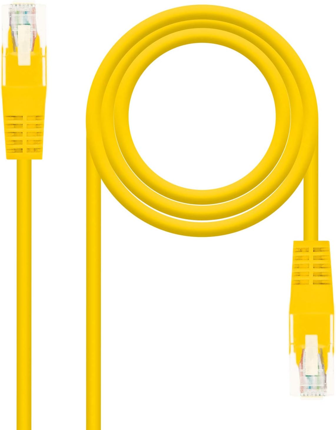 Cabo de Rede RJ45 UTP Nanocable 10.20.0400-Y Cat.6/ 50cm/ Amarelo