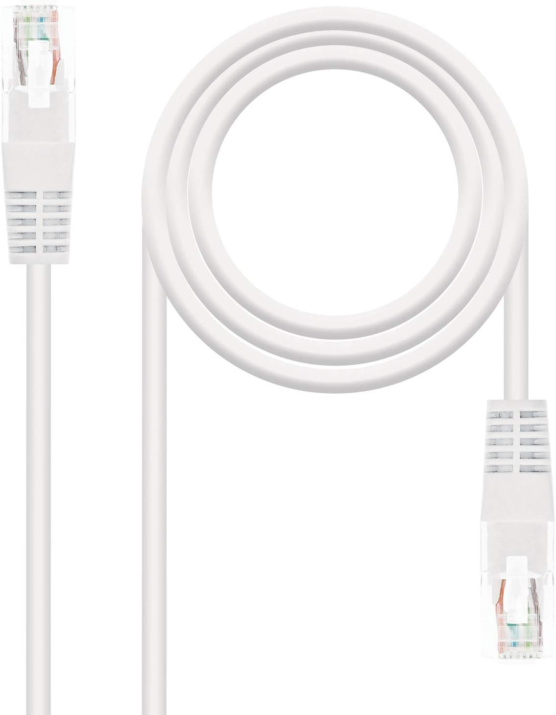 Cabo de Rede RJ45 UTP Nanocable 10.20.0403-W Cat.6/ 3m/ Branco