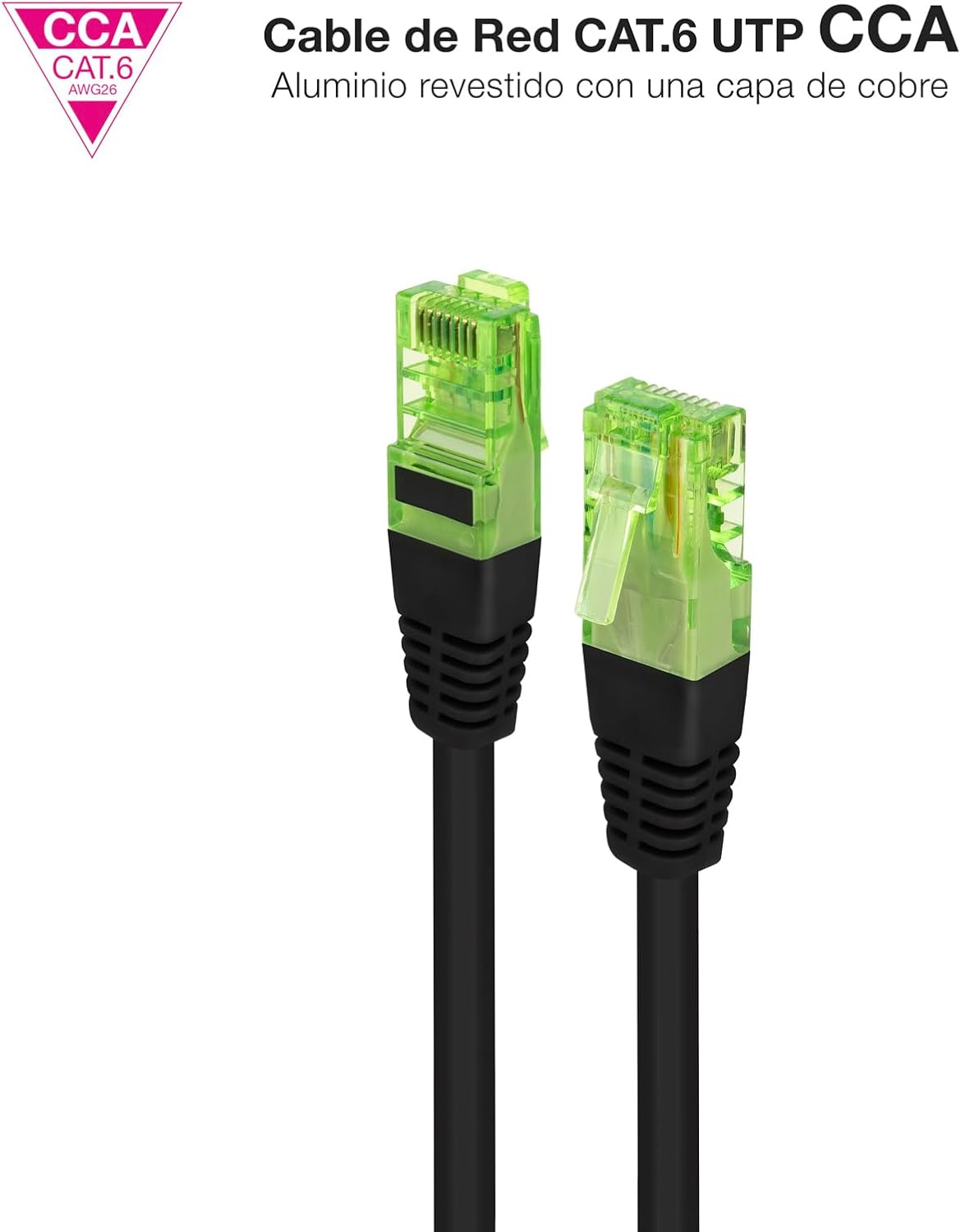 Cabo de Rede RJ45 UTP Nanocable 10.20.1403-BK Cat.6/ 3m/ Preto - Imagem 2