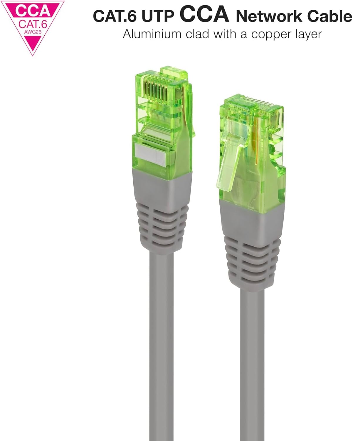 Cabo de Rede RJ45 UTP Nanocable 10.20.1415 Cat.6/ 15m/ Cinzento - Imagem 2